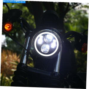 Headlight �n�[���[Davidson FLD�c�[�����O�\�t�g�A�C�����f��7 ���E���h75W LED�w�b�h���C�g For Harley Davidson FLD Touring Softail Models 7 Round 75W LED Headlights US