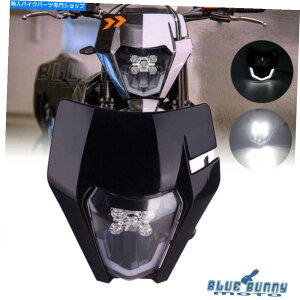 Headlight �I�[�g�o�CLED�w�b�h���C�g�u���b�NExcf XCF XCW SX TE TC FE 300 350 450 KLX250F Motorcycle LED Headlight Black For EXC XCF XCW SX TE TC FE 300 350 450 KLX250F�y���s�A���i�z