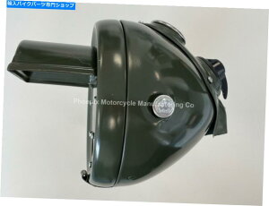Headlight DU42 6 1/2 WD�w�b�h�����v�ABSA�ATriumph�ARoyal Enfield�̂��߂̃~���^���[�O���[���̃w�b�h�����v DU42 6 1/2 WD HEADLAMP IN MILITARY GREEN FOR BSA, TRIUMPH, ROYAL ENFIELD�y���s�A���i�z