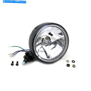 Headlight V�c�C���u���b�N5-3/4 �V�i�v�X�n���[H4�w�b�h���C�g�w�b�h�����v�n�[���[�I�[�g�o�C V-Twin Black 5-3/4 Synapse Halo H4 Headlight Headlamp Harley Motorcycle�y���s�A���i�z