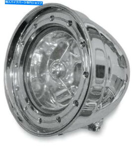 Headlight Rivera Primo Hed LED�~�j�}�j�����n���Q���w�b�h���C�g-Chrome -1116-0010 Rivera Primo Hed LED Mini-Magnum Halogen Headlight - Chrome - 1116-0010�y���s�A���i�z