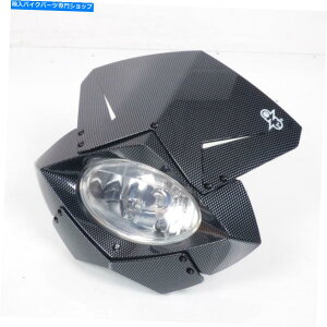 Headlight wbhCgv[ǵAoCNwH4 12V 55/̂߂1̃Gf[}bNXJ[{F܂ Headlight Plate Approved One Enduro Max Carbon for Motorbike Optical H4 12V 55/