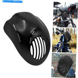 Headlight �O�����J�t�F�t�����g�w�b�h���C�g�}�X�N�t�F�A�����O�X�|�[�c�X�^�[XL 883 1200 1973-Up Grill Cafe Front Headlight Mask Fairing Fit For Sportster XL 883 1200 1973-up�y���s�A���i�z