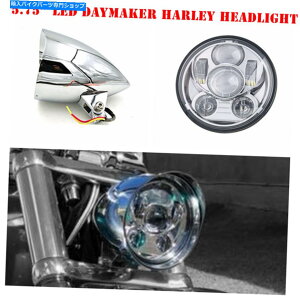 Headlight 5.75 "NLEDfC[J[wbhCgn[[\tgACFXSTDf[XFXCWCbJ[ 5.75" Chrome LED daymaker headlight Harley SOFTAIL FXSTD Deuce FXCWC Rocker