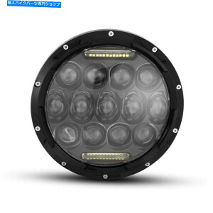 Headlight n[[cA[f̂߂DRLtwbhCgCT[gubN}`vWFN^75W LED Headlight Insert with DRL for Harley Tourer Models Black Multi Projector 75W LED