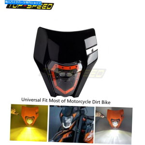 Headlight I[goC̃_[goCNLEDwbh[Jo[wbhvGf[excf xcw xcw Black Motorcycle Dirt Bike LED Headligh Cover Head Lamp For Enduro EXC XCF XCW