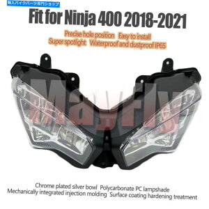 Headlight NINJA 400 EX400 2018-2020tgwbhCgAZuNinja400wbhvɓKĂ܂ Fit for Ninja 400 EX400 2018-2020 Front Headlight Assembly Ninja400 Headlamp