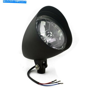 Headlight n[[X|[cX^[XL_Ci\tgAC`bp[{o[H4̍eۃwbhCg Black Bullet Headlight For Harley Sportster XL Dyna Softail Chopper Bobber H4