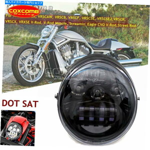 Headlight Harley CVO v Rod v-Vod VRSCA VRSCR VRSC-DOTF̂߂LEDwbhCgAZu LED Headlight Assembly For Harley CVO V Rod V-vod VRSCA VRSCR VRSC- DOT Approved
