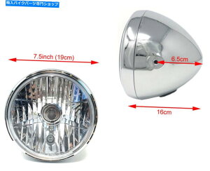 Headlight BMW R65 R80 R100���g���v���W�F�N�g�X�g���[�g�o�C�N�p�̃n���[�t���o�C�N�w�b�h���C�g Motorbike Headlight with Halo for BMW R65 R80 R100 Retro Project Street Bike�y���s�A���i�z