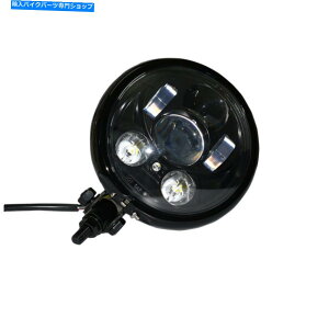 Headlight Black 6-1/2 �I�[�g�o�C�v���W�F�N�^�[LED�A�Z���u��HID HI/LO�w�b�h���C�g�n�[���[ Black 6-1/2 Motorcycle Projector LED Assembly HID Hi/Lo Headlight for Harley�y���s�A���i�z
