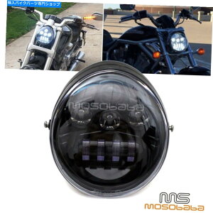 Headlight HarleyV-Rod Street Rod Night Rod�̃h�b�g���F�ς݃o�C�NLED�w�b�h���C�g�����v DOT Approved Motorcycle LED Headlight Lamp For Harley V-Rod Street Rod Night Rod