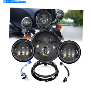 Headlight 7 "C`LEDwbhCg[^[TCNvWFN^[ŁA4.5C`̖ʉ߂܂... 7" Inch LED Headlight Motorcycle Projector for with 4.5 inch Passing fog ligh...