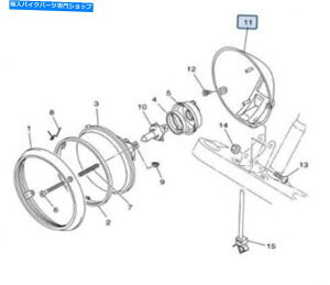 Headlight ���}�nOEM�w�b�h���C�g�{�f�B�A�b�Z�C4TR-84330-00-00 Yamaha OEM Headlight Body ASSY 4tr-84330-00-00�y���s�A���i�z