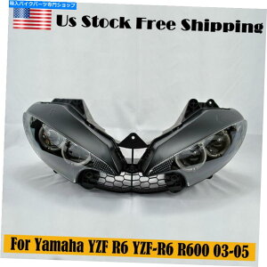 Headlight }nYZF R6 YZF-R6 R600 2003 04 2005̕čXgbNwbhCgwbhvNA US STOCK Headlight Headlamp Clear For Yamaha YZF R6 YZF-R6 R600 2003 04 2005