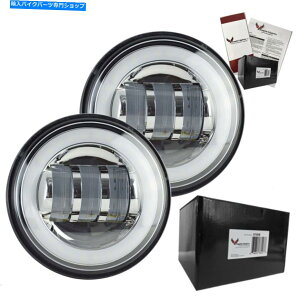 Headlight C[OCg4 1/2 "EhNLEDn[pXCgyA - _upbN Eagle Lights 4 1/2" Round Chrome LED Halo Passing Lights Pair - Double Pack