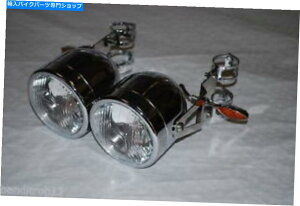 Headlight 50mm USD�t�H�[�NGSX-R��Chrome Twin Dominator Headlights Brackets�C���W�P�[�^�[ CHROME Twin Dominator Headlights Brackets Indicators for 50mm USD Fork GSX-R�y���s�A���i�z