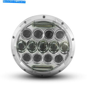 Headlight Harley Tourer���f���p��DRL�t���w�b�h���C�g�C���T�[�gChrome�v���W�F�N�^�[-75W LED Headlight Insert with DRL for Harley Tourer Models Chrome Projector - 75W LED
