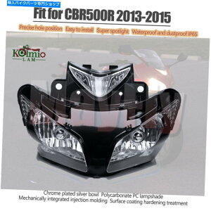 Headlight �z���_CBR500R 2013-2015�t�����g�w�b�h���C�g�w�b�h�����v���C�g�����v�A�Z���u��14�ɓK�� Fit For Honda CBR500R 2013-2015 Front Headlight Headlamp Light Lamp Assembly 14�y���s�A���i�z