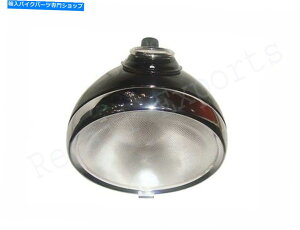 Headlight [JX8C`wbhvSȃtbgKXr[jbgre[WvEH[X^CiEMj Lucas 8 INCHE Headlamp Complete Flat Glass Beam Unit Vintage Pre War Style (EM)