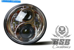 Headlight LED�w�b�h���C�g7 ���F�t��ChromeHarleyDavidson Road KingBSB�Ŋ� LED Headlights 7  with Approval Chrome Harley Davidson Road King Bsb Customs