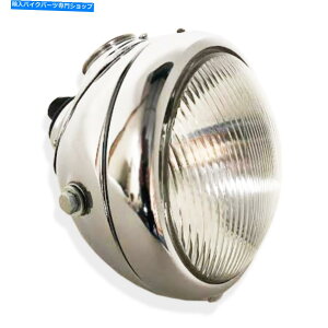 Headlight Lucas MU42X^Cwbhv6 1/2 "C`NNVbNI[goCɍœK Lucas MU42 Style Headlamp 6 1/2" Inch Chrome Ideal For Classic Motorcycles