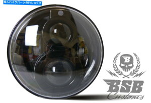 Headlight LED�w�b�h���C�g7 �T�C�h���C�g + CE�n�[���[�t�@�b�g�{�[�C�\�t�g�A�C���w���e�[�W�X���� LED Headlights 7  With Side Light + Ce Harley Fat Boy Softail Heritage Slim�y���s�A���i�z