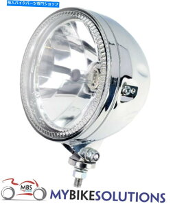 Headlight ]ԃ[^[TCNoCN{g}EgnCNwbhCge}[N Bikeit Motorcycle Motorbike Bottom Mount High Chrome Headlight E-Marked