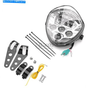 Headlight �t�����g�I�[�g�o�CLED�w�b�h���C�g�}�E���g�N���b�v�p���[�T�[�̃`���b�p�[�{�o�[ Front Motorcycle LED Headlight Mounting Clip For Cafer Racer Chopper Bobber�y���s�A���i�z