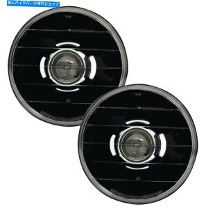 Headlight IPCW CWC-7008D BLACK 7 ���E���h�_�C�������h�J�b�g�v���W�F�N�^�[�w�b�h���C�g�L�b�g - �y�A IPCW CWC-7008D Black 7 Round Diamond-Cut Projector Headlight Kit - Pair�y���s�A���i�z