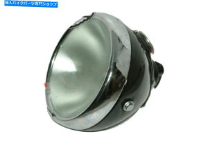 Headlight wbhCgtbgOX8 "[JX^Cv̐̃yCgBSAm[gCGtB[h@USɓK܂ Head Light Flat Glass 8" Lucas Type Raw Paint Fits BSA Norton Royal Enfield @US