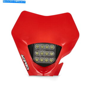 Headlight Acerbis 2895690004 VSLヘッドライトマスクガスガスEC 250 / EC 300 2022、赤 Acerbis 2895690004 VSL Headlight Mask Gas Gas EC 250 / EC 300 2022, Red
