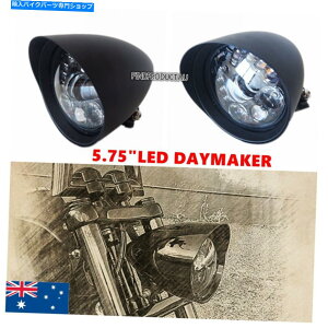 Headlight 5.75 "}bgubNLEDCWP[^[eۃwbhCgn[[uCNAEgbJ[FXSB FXCW 5.75" Matt Black LED indicator bullet headlight Harley breakout rocker FXSB FXCW