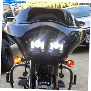 Headlight fALEDvWFN^[wbhCgn[[[hOChEFI FLTRI 2004-2013p Dual LED Projector Headlight Hi/Lo For Harley Road Glide EFI FLTRI 2004-2013