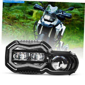 Headlight F800GS F700GS F650GSI[goCfAV_[wbhṽubNLEDwbhCg Black LED Headlight For F800GS F700GS F650GS Motorcycles Dual Cylinder Headlamp