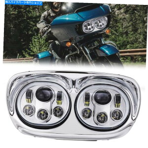 Headlight Harley Road Glide EFI FLTRI FLTR 2004-13LEDfAwbhCgvvWFN^[ LED Dual Headlight Lamp Projector For Harley Road Glide EFI FLTRI FLTR 2004-13