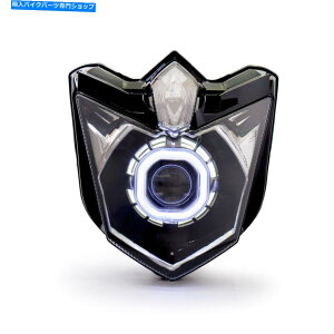 Headlight ���}�nFZ6R XJ6F 2009-2017�t�����g�w�b�h�����v���C�g��KT LED���[�^�[�T�C�N���w�b�h���C�g KT LED Motorcycle Headlight for Yamaha FZ6R XJ6F 2009-2017 Front Headlamp Light�y���s�A���i�z