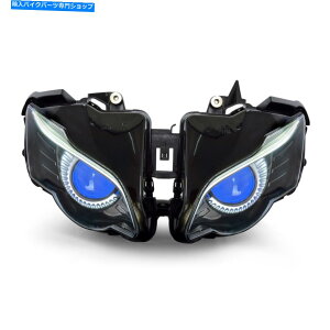 Headlight �z���_CBR1000RR 2012-16�t�����g�����v�u���[��1x LED���[�^�[�o�C�N�w�b�h���C�g�A�Z���u�� 1X LED Motorbike Headlights Assembly for Honda CBR1000RR 2012-16 Front Lamp Blue�y���s�A���i�z