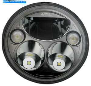 Headlight JX^_Ci~NXLEDwbhCg7 "Ch̃ubN2001-1572 Custom Dynamics LED Headlight 7" Black For Indian 2001-1572
