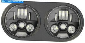 Headlight JX^_Ci~NX̃vo[́A[hOChPB-RG13-B̂߂̃ubNfAwbhv𓱂 Custom Dynamics ProBEAM LED Black Dual Headlamp For Road Glide PB-RG13-B