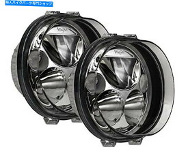 Headlight Vision x Vortex LEDヘッドライトキット（2）5.25 "04-13ハーレーロードグライドの楕円形 Vision X Vortex LED Head Light Kit (2) 5.25" Oval for 04-13 Harley Road Glide
