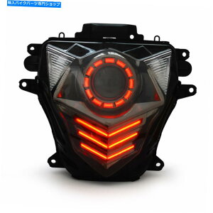 Headlight XYLGSXR750 2011-2019 LED DRL HIDvWFN^[LbgbhKTwbhCgAZu KT Headlight Assembly for Suzuki GSXR750 2011-2019 LED DRL HID Projector Kit Red