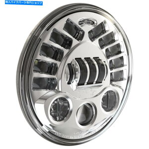 Headlight J.W.Xs[J[A_veBu2 LEDwbhCg-7 "-Chrome | 0555031 J.W. Speaker Adaptive 2 LED Headlight - 7" - Chrome | 0555031