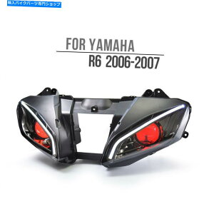 Headlight ���}�nYZF R6 2006-2007�t�����g�����v��KT�t��LED�I�[�g�o�C�w�b�h���C�g�A�Z���u�� KT FULL LED Motorcycle Headlight Assembly for Yamaha YZF R6 2006-2007 Front Lamp�y���s�A���i�z