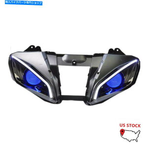 Headlight ���}�nYZF R6 2006-2007�����v�̃t��LED�I�[�g�o�C�w�b�h���C�g�A�Z���u��1x�u���[ 1X Full LED Motorcycle Headlight Assembly for Yamaha YZF R6 2006-2007 Lamps Blue�y���s�A���i�z