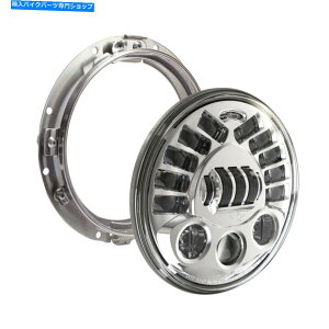 Headlight J.W.Xs[J[7 "LEDK^2wbhCgNtO555061 J.W. SPEAKER 7" LED Adaptive 2 Headlight Chrome w/ Mounting Ring 555061