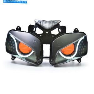 Headlight �z���_CBR1000RR 2004-2007�o�C�N�t�����g�����v�I�����W��1X LED�w�b�h���C�g�A�Z���u�� 1X LED Headlight Assembly for Honda CBR1000RR 2004-2007 Bike Front Lamp Orange�y���s�A���i�z