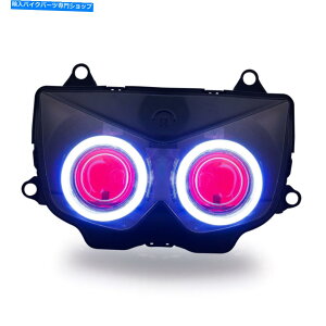Headlight Z1000KTwbhCgAZu2003-2006 Angel Eyes HIDvWFN^[bh KT Headlight Assembly for Kawasaki Z1000 2003-2006 Angel Eyes HID Projector Red