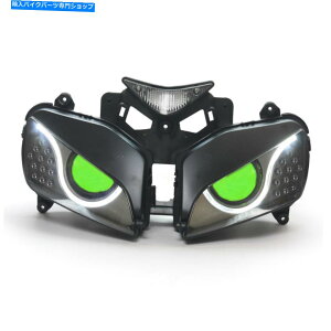 Headlight �z���_CBR1000RR 2004-2007�����v��1X LED�I�[�g�o�C�w�b�h���C�g�A�Z���u�� 1X LED Motorcycle Headlight Assembly for Honda CBR1000RR 2004-2007 Lamps Green�y���s�A���i�z