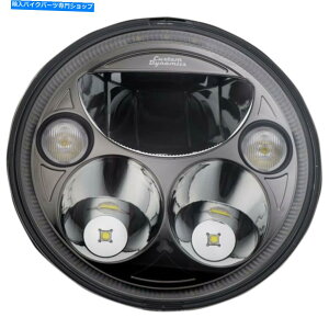 Headlight JX^_Ci~NX7 "Trubeam LEDubNNwbhCgiCDTB-7-IF-Bj Custom Dynamics 7" TruBeam LED Black Chrome Headlight (CDTB-7-IF-B)
